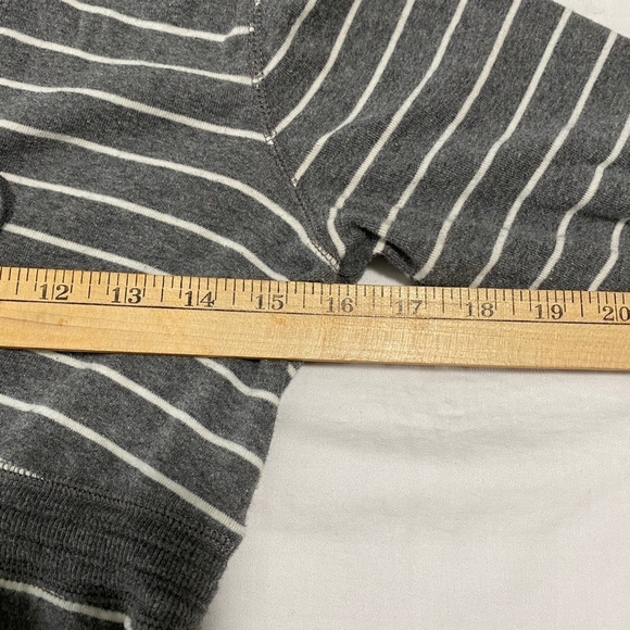 Motherhood Maternity Long Sleeve Gray Striped Hoodie Size Small - Picture 7 of 10